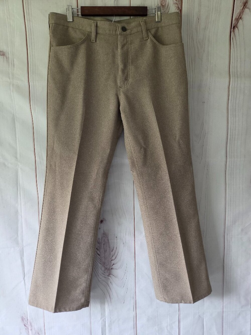 Wrangler Rancher Dress Slacks, Men’s 36x30. Tan, iconic vintage-style western